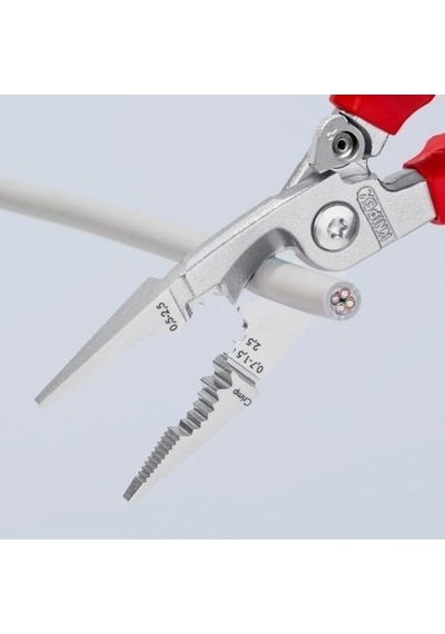 Knıpex Vde 1000 Volt Çok Fonksiyonlı Elektrikçi Pensesi Yaylı 200 Mm 1396200