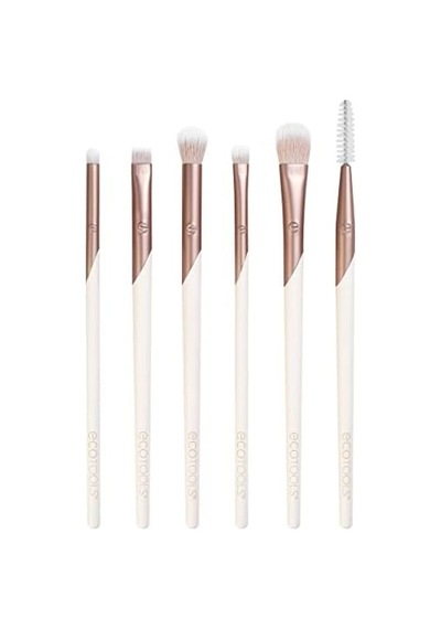 Ecotools Luxe Zarif Göz Makyajı Fırça Seti, Göz Farı, Eyeliner Ve Kaş Makyajı İçin, Profesyonel Göz Fırçası Seti, Çevre Dostu Makyaj Araçları, Sentetik Kıllar, Zulüm Ücretsiz Ve Vegan, 6 Parça Set Ecotools Luxe Zarif Göz Makyajı Fırça Seti, Göz Farı, Eyeliner Ve Kaş Makyajı İçin, Profesyonel Göz Fırçası Seti, Çevre Dostu Makyaj Araçları, Sentetik Kıllar, Zulüm Ücretsiz Ve Vegan, 6 Parça Set