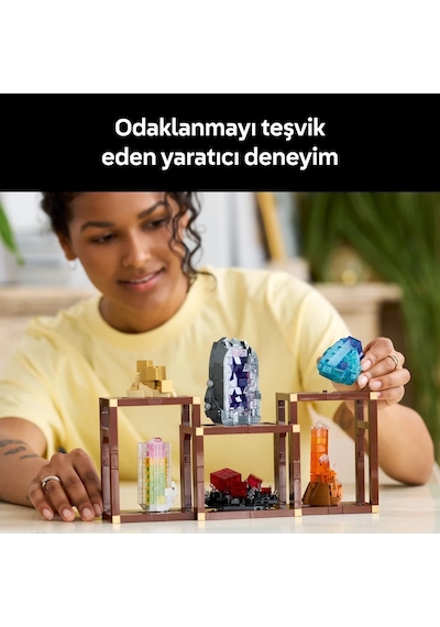 LEGO® Ideas Mineral Koleksiyonu 21362 - Taş Koleksiyoncusu Yetişkinler için Yaratıcı Model Yapım Seti (880 Parça)