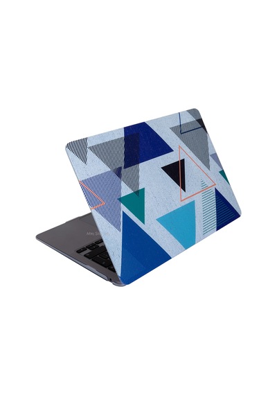 Apple Uyumlu MacBook Air M1 Kılıf 13 İnç Tangram01nl 13.3" M1 Air A2337 A2179 A1932 İle Lacivert Mavi