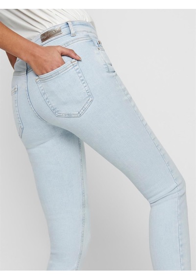 Only Kadın Pantolon Onlblush Mid Sk Raw Ak Rea298 Noos-22082-Mavi