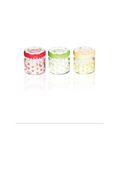 Mini Yuvarlak Saklama Kavanozu Fruit Royaleks-sgm07560 Şeffaf