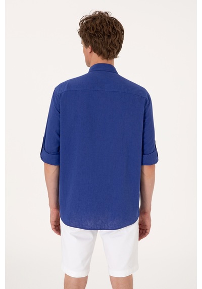 U.s. Polo Assn. Erkek Mavi Gömlek Basic 50297868-vr212 Royal Blue