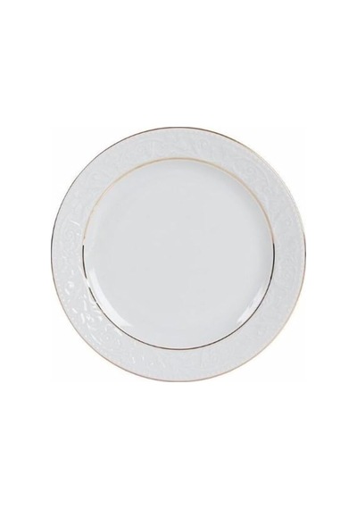 Hazan Altın Yaldız Düz Tabak 20cm Açık