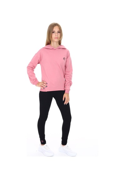 Toontoy Kids Toontoy Kız Çocuk 2'li Takım Baskılı Kapüşonlu Düşük Omuz Sweatshirt & Basic Düz Tayt Gül Kurusu Toontoy Kids Toontoy Kız Çocuk 2'li Takım Baskılı Kapüşonlu Düşük Omuz Sweatshirt & Basic Düz Tayt Gül Kurusu