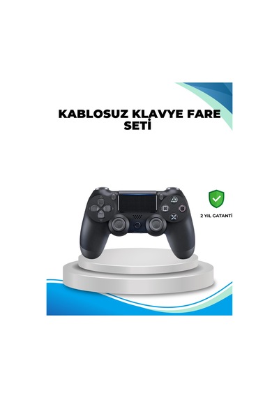 Kablosuz Ps4 Oyun Kolu Çift Motor Titreşimli Uzun Bataryalı - Lisinya