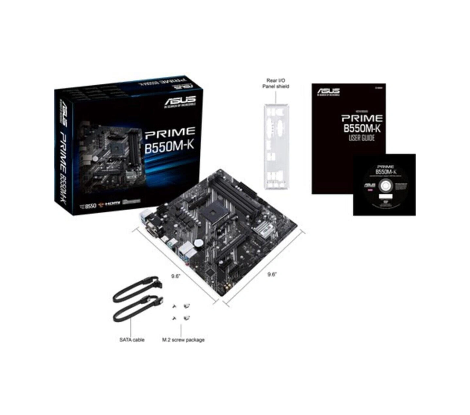 Prıme B550m-k Hdmı Dvı D-sub Usb3,2 M.2 Am4-113978