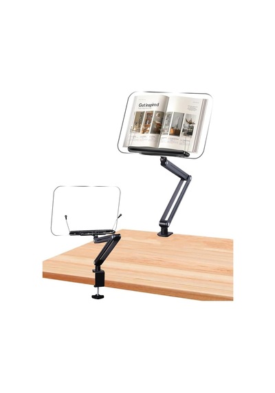 Ayarlanabilir Masa Kenarı Kitap Ve Tablet Standı 360 Dönebilen, 87.5cm Yükseklik Ayarlı, Kelepçeli Metal Kol Çok Renkli Ayarlanabilir Masa Kenarı Kitap Ve Tablet Standı 360 Dönebilen, 87.5cm Yükseklik Ayarlı, Kelepçeli Metal Kol Çok Renkli