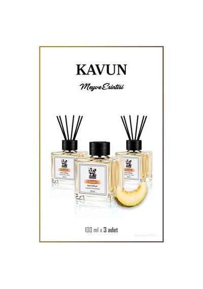3'lü Kavun Çubuklu Oda Kokusu 100 Ml Fresh