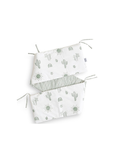 Soley Boho Bebek Yatak Koruyucusu 35x210 Yeşil