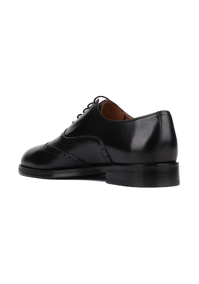 Shoetyle - Siyah Deri Bağcıklı Erkek Klasik Ayakkabı 250-450-741-siyah