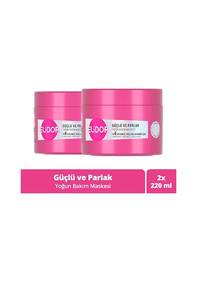 Elidor Güçlü ve Parlak Yoğun Bakım Maskesi 2 x 220 ML