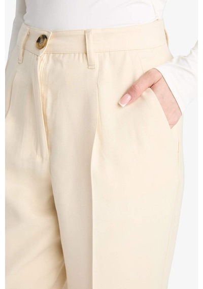 Defacto Regular Fit Saten Pantolon F8736ax25aubg417 Bej