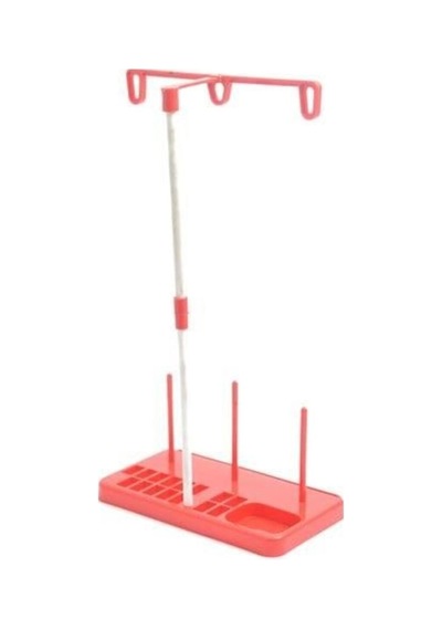 Ev Tipi Dikiş Makinesi Çardağı İplik Çardağı Plastik Çardak Seti Kırmızı Makara Standı Ts-500
