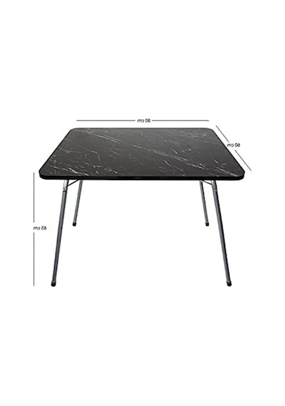 Katlanır Masa, Balkon Ve Bahçe İçin 60x80 Ölçülerinde Kullanım Açık Ceviz