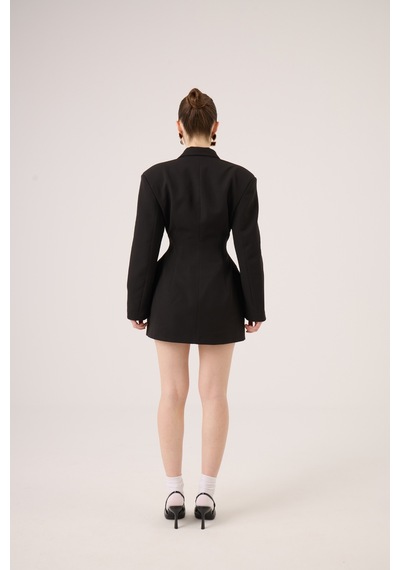 Holly Lolly Belden Oturmalı Galina Blazer Ceket Siyah