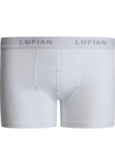 Lufian Dany Erkek Pamuklu Boxer Beyaz Beyaz 111080023100500 Beyaz