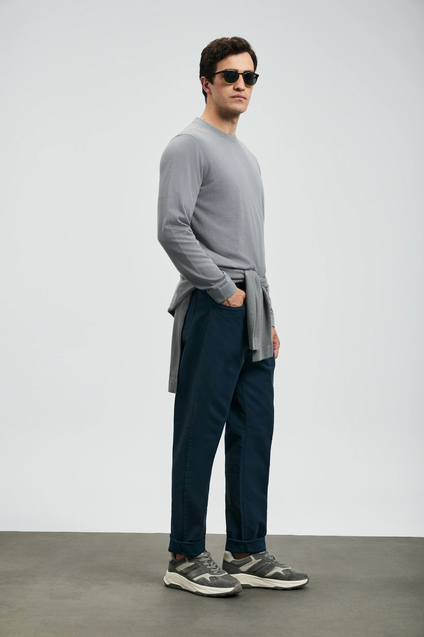 Lufian Helt Spor 5 Cep Erkek Pantolon Slim Fit Lacivert Lacivert 112190348100200 Lacivert