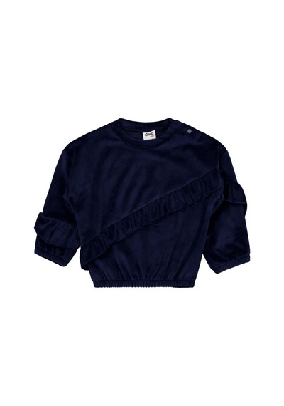 Civil Baby Fırfırlı 6-18 Ay Sweatshirt Lacivert