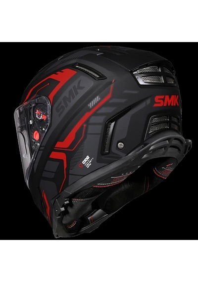 SMK Agnar Motosiklet Kaskı Kırmızı