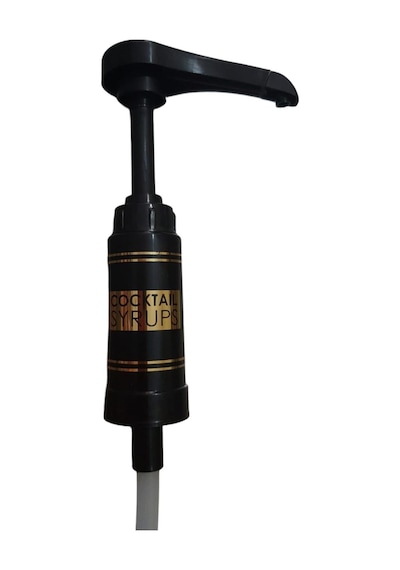 Selanikli Rioba Surup Pompa İtalyan Kapak Serigrafi Baskılı Siyah 700 Ml Cam Şişeler Uyumlu