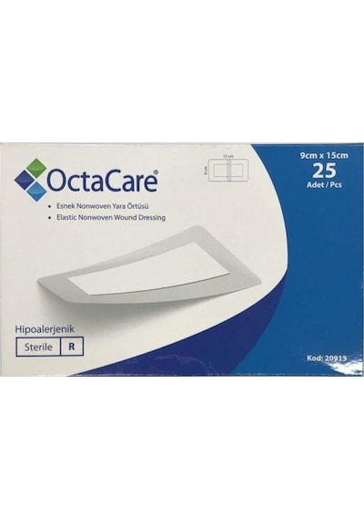 Medikaltec Nonwoven Steril Pedli Esnek Yara Örtüsü 9cm X 15cm Tekli Steril Paket 25'li Kutu