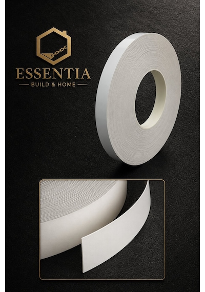 Mobilya Kenar Bant 20 Mm X 5 Metre Parlak Beyaz Ütü Bantı Melamin Kenar Bandı