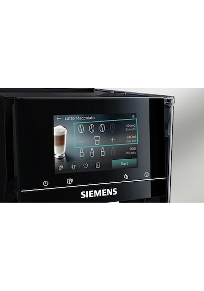 Siemens Tp723e19 Eq700 İaroma Piyano Siyah Tam Otomatik Kahve Makinesi