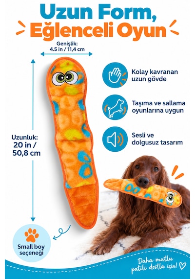 Outward Hound Sssupreme Snake Peluş Köpek Oyuncağı Small