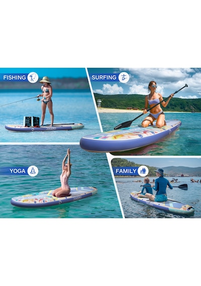 Wave Glide Flowers 335x84x15 Cm Premium Şişme Paddle Board Sup Özel Seri Full Set