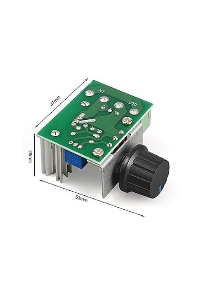 Ac 220v 2000w Dimmer Motor Hız Kontrol Kartı