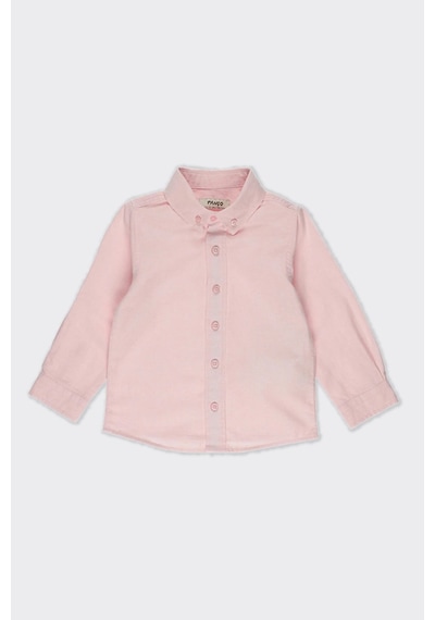 Panço Erkek Çocuk Basic Pembe Oxford Gömlek