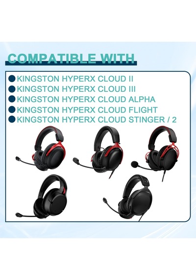 Hyper X Cloud Iı, Cloud 2, Cloud Flight S, Cloud Stinger, Cloud Alpha Oyun Kulaklıkları, Kulak