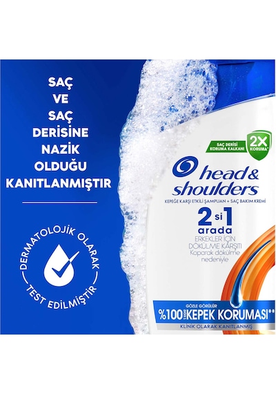 Head & Shoulders Erkeklere Özel Saç Dökülmelerine Karşı Etkili 2in1 Şampuan 330 ML