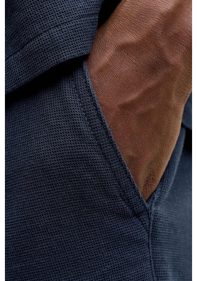 Jack & Jones Jpstjaıden Waffle Dokulu Erkek Şort Lacivert