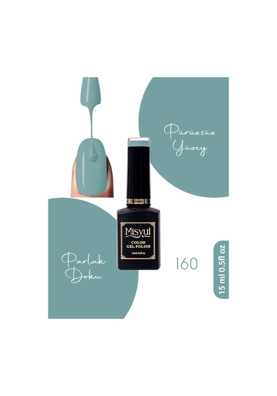 Misyul Uv Led Kalıcı Oje Nail Art 15 Ml 160