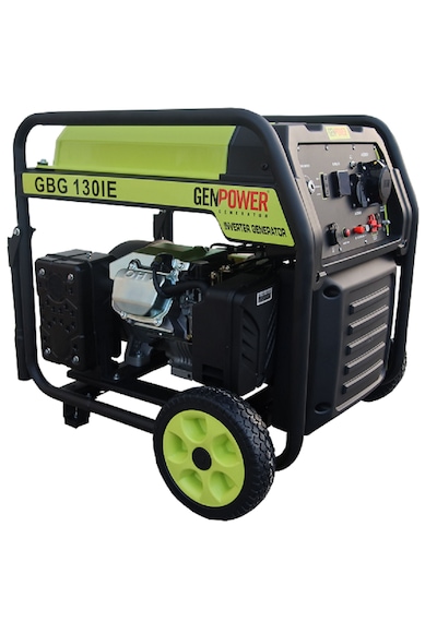 Genpower Gbg 130 Ie Oto Model 13 Kva, Benzinli, Otomatik Transfer Panolu, Tekerlekli, Monofaze 220 Volt Inverter Portatif Jeneratör