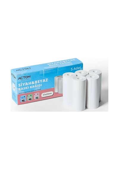 Acton Instant Paper Roll 5 Rolls Pack 5 Renkli Termal Rulo
