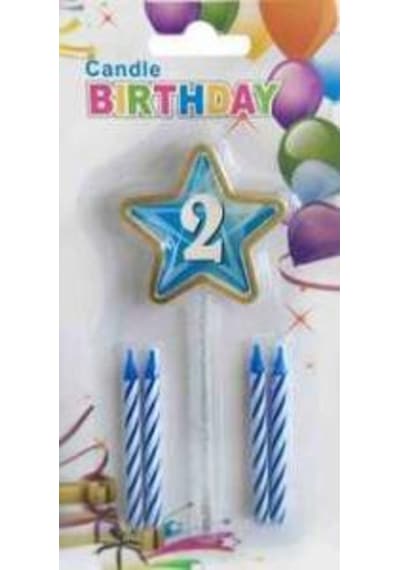 Mum 2 Yaş Yıldızlı Mavi 1 Adet