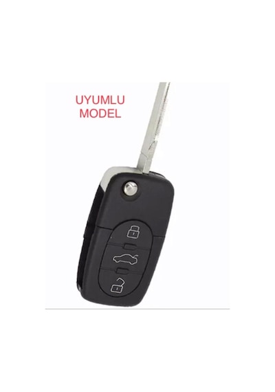 Audi A2 A3 A4 A6 A8 Silikon Anahtar Koruma Kılıfı3 Tuşlu