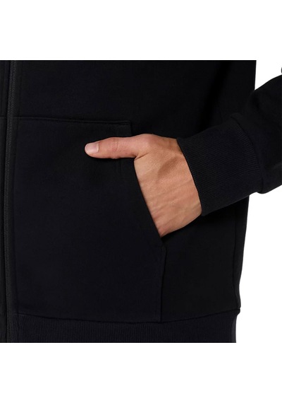Asics Logo Fleece Full-zip Erkek Siyah Koşu Ceket 2031f325-001