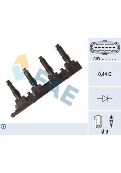 FAE 80350 ATEŞLEME BOBİNİ AGILA A 00-08 Z12XEP MERIVA A 03-10 Z14