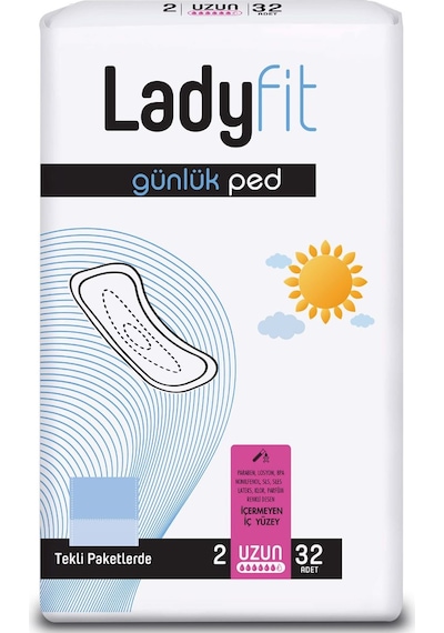Ladyfit Günlük Ped Uzun 32'li