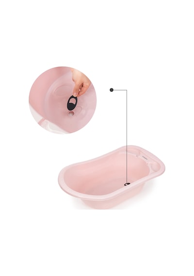 Babyjem 5 Parça Bebek Banyo Küvet Seti Pembe