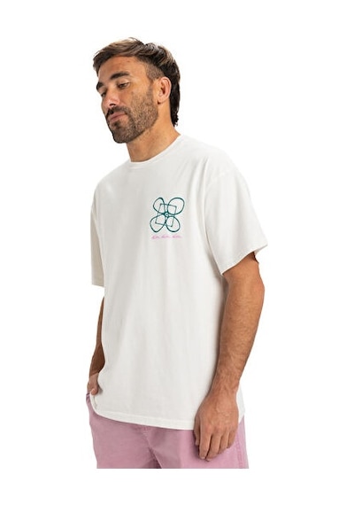 Quiksilver Hw Outside Inside Ss Erkek Günlük Tişört Eqyzt08032-wbk0 Beyaz Beyaz