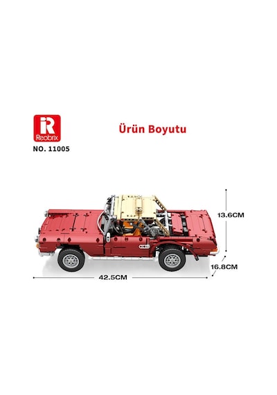 Reobrix Technic 11005 Mercedes Benz 280sl Araba Yaratıcı Yapı Blok Seti Building Blocks - 1578 Parça