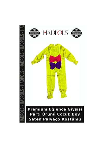 Hadpols Premium Eğlence Giysisi Parti Ürünü Çocuk Boy Saten Palyaço Kostümü Çok Renkli Hadpols Premium Eğlence Giysisi Parti Ürünü Çocuk Boy Saten Palyaço Kostümü Çok Renkli