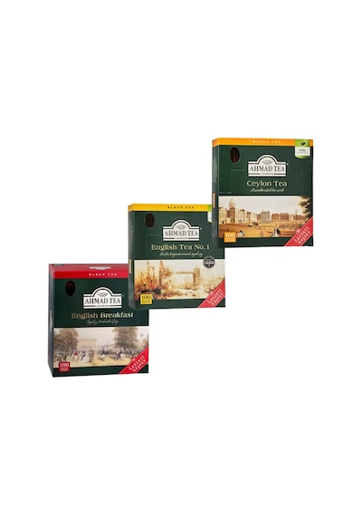 Ahmad Tea Avantaj Paketi 3 Lü English Breakfast + No.1 + Ceylon 100 Lü Poşet Çay