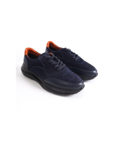 Mubiano Hakiki Deri Mbkry301-lcv Erkek Lacivert Sneaker & Spor Ayakkabı Lacivert