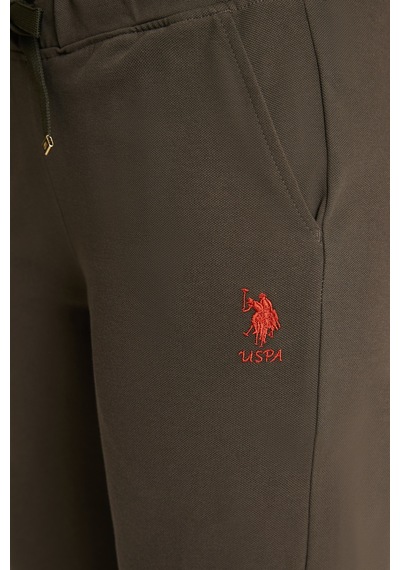 U.s. Polo Assn. Kadın Koyu Haki Şort Örme 50321634-vr111